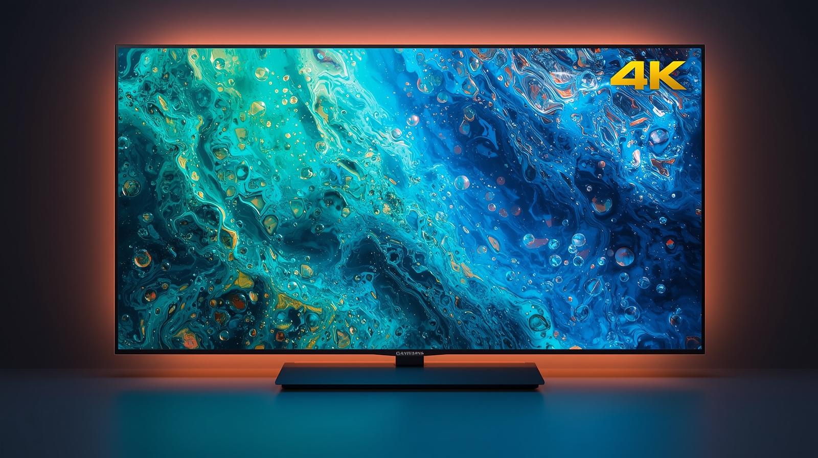 صورة تُظهر بثًا بجودة عالية (مثل صورة شاشة تعرض محتوى 4K).